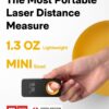 HOTO Laser Measuring Tool, Pocket-Size 98Ft Laser Tape Measure ±2mm Accuracy, USB-C Rechargeable, OLED Display, Ft/M/in Unit, Real-time Data Sync, Gifts for Men Women Mom Dad, Cool Gadgets & Home Use