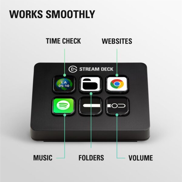 1777969376_61uWnzA8DQL._AC_SL1500_.jpg Elgato Stream Deck Mini – Control Zoom, Teams, PowerPoint, MS Office and Boost Productivity with Seamless Integration for Daily Apps, Set Up Shortcuts Easily, USB, Compatible with Mac and PC