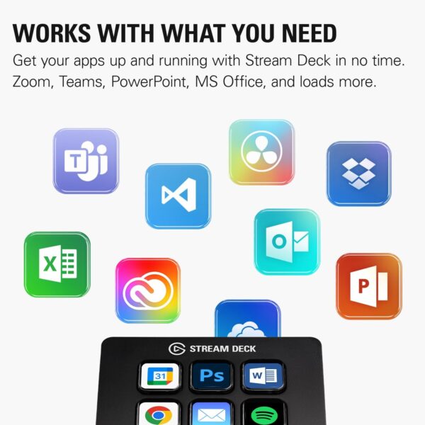 1777969379_71zZ1ug8hL._AC_SL1500_.jpg Elgato Stream Deck Mini – Control Zoom, Teams, PowerPoint, MS Office and Boost Productivity with Seamless Integration for Daily Apps, Set Up Shortcuts Easily, USB, Compatible with Mac and PC