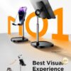 1777973683_61k6cQnj0aL._AC_SL1500_.jpg LISEN Cell Phone Stand Phone Holder for Desk Office Decor, Office Desk Accessories Women PC Gaming Essentials iPhone Stand Gadgets Men Gifts for Mom Fit OtterBox Case Switch iPad Air Tablet 4-10 in