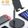 1777973686_71E-6LH3TCL._AC_SL1494_.jpg LISEN Cell Phone Stand Phone Holder for Desk Office Decor, Office Desk Accessories Women PC Gaming Essentials iPhone Stand Gadgets Men Gifts for Mom Fit OtterBox Case Switch iPad Air Tablet 4-10 in