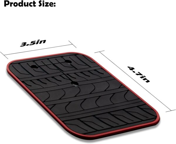 Car Scratch Protector for Trunk Bike Rack, Anti-Scratch Anti-Collision Non-Slip Silicone Pads, Car Paint Protective Pads Car Tire Pattern Non-Slip, Bike Car Rack Accessories(10 Pack)