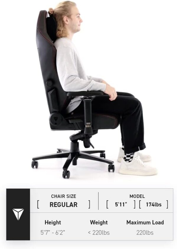 1778060822_51rgMrXVf7L._AC_SL1000_.jpg Secretlab Titan Evo Classic Gaming Chair - Reclining, Ergonomic & Comfortable Computer Chair with 4D Armrests, Magnetic Head Pillow & 4-Way Lumbar Support - Black - Leatherette