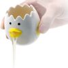 41261oKUHmS._AC_SL1000_.jpg LuoCoCo Cute Egg Separator, Ceramics Vomiting Chicken Egg Yolk White Separator, Practical Household Small Egg Filter Splitter, Kitchen Gadget Baking Assistant Tool, Dishwasher Safe (Yellow)