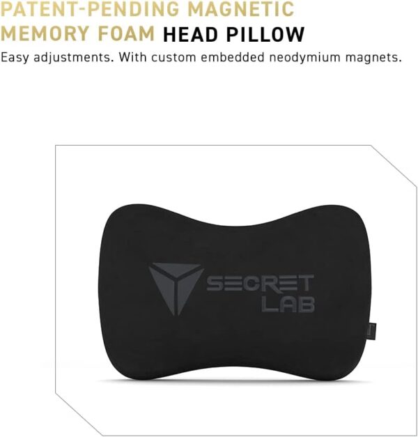 Secretlab Titan Evo Black3 Gaming Chair - Reclining, Ergonomic & Comfortable Computer Chair with 4D Armrests, Magnetic Head Pillow & 4-Way Lumbar Support - Black - Fabric