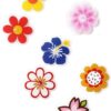 Bike Wheel Spoke Decorations – 24 Clip-On Flower & Butterfly Accessories – Fun Bicycle Spoke Decorations for Kids, Girls, Toddlers – Easy Snap-On, Colorful Bike Gifts