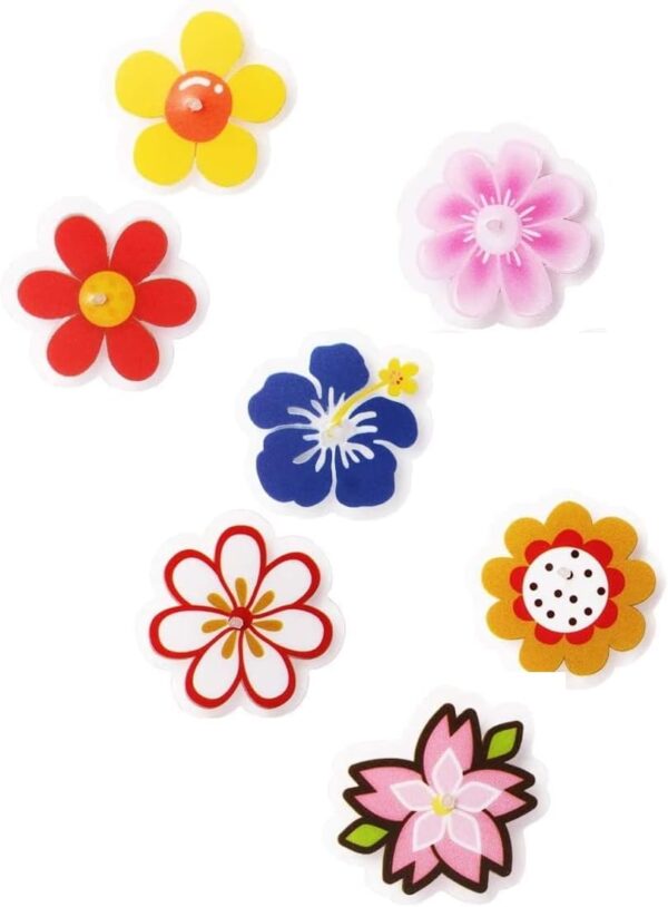 Bike Wheel Spoke Decorations – 24 Clip-On Flower & Butterfly Accessories – Fun Bicycle Spoke Decorations for Kids, Girls, Toddlers – Easy Snap-On, Colorful Bike Gifts