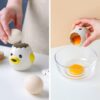 51VQOckCPTS._AC_SL1000_.jpg LuoCoCo Cute Egg Separator, Ceramics Vomiting Chicken Egg Yolk White Separator, Practical Household Small Egg Filter Splitter, Kitchen Gadget Baking Assistant Tool, Dishwasher Safe (Yellow)