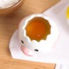 51X460DpIIS._AC_SL1000_.jpg LuoCoCo Cute Egg Separator, Ceramics Vomiting Chicken Egg Yolk White Separator, Practical Household Small Egg Filter Splitter, Kitchen Gadget Baking Assistant Tool, Dishwasher Safe (Yellow)