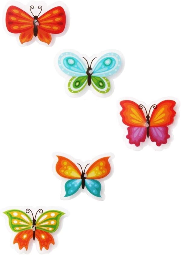 Bike Wheel Spoke Decorations – 24 Clip-On Flower & Butterfly Accessories – Fun Bicycle Spoke Decorations for Kids, Girls, Toddlers – Easy Snap-On, Colorful Bike Gifts