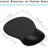 DEMON CHEST ErgoComfort Gel Wrist Rest Mouse Pad-Ergonomic Office Mousepad with Wrist Support-Non-Slip, Design Desk Accessories Mat for Home&Game Decor (02Pink Serenity)