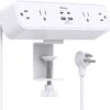 51oCgzEjdrL._AC_SL1500_.jpg PD30W Desk Clamp Power Strip, Desktop Mount Surge Protector, Fast Charging Station, 5Ft Extension Cord Desk Edge Mount Shelf with 4 Outlets 4 USB Ports (2 USB C), Home Office Accessories Essentials