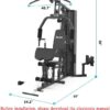 SincMill Home Gym Multifunctional Full Body Workout Equipment for Home Exercise Fitness