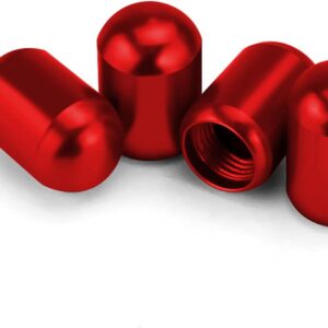 51yZVlkLVPL._AC_SL1500_.jpg JUSTTOP 4PCS Car Tire Valve Stem Caps, Air Caps Cover, Universal for Cars, SUVs, Bike, Trucks and Motorcycles, Car Wheel & Tire Exterior Accessories-Red