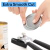 51zJGB9uA4L._AC_SL1000_.jpg GORILLA GRIP Heavy Duty Stainless Steel Smooth Edge Manual Can Opener and Bottle Openers, US Designed, Soft Comfortable Handle, Oversized Handheld Turn Knob, Multifunctional Kitchen Tool, Black
