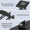 61-0Ua-cL._AC_SL1500_.jpg Adjustable Laptop Stand for Desk, Metal Foldable Laptop Riser Holder, Portable Desktop Book Stands, Ventilated Cooling Computer Notebook Stand Compatible with 10-15.6” Laptops
