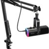 61-0YoCB2LL._AC_SL1441_.jpg FIFINE XLR/USB Gaming Microphone Set, Dynamic PC Mic for Streaming Podcasting, Computer RGB Mic Kit with Boom Arm Stand, Mute Button, Headphones Jack, for Recording Vocal Voice-Over-AmpliGame AM8T