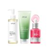 61-Kak5yCQL._SL1500_.jpg Anua 3-Step Glass Skin Beginner Set, Oil Cleanser and Face Wash with Facial Serum, Double Cleansing Daily Routine with Niacinamide, Korean Skin Care Set
