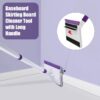 610fOzbbeIL._AC_SL1500_.jpg Baseboard Cleaner Tool with Handle, 60" Extendable Long Handle Baseboard Cleaner with 5 Reusable Pads for Baseboards Cleaning, Ceiling, Wall, Floor, Bathroom Kitchen
