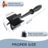 Meat Chopper, 5 Curve Blades Ground Beef Masher, Heat Resistant Meat Masher Tool for Hamburger Meat, Ground Beef, Turkey and More, Nylon Hamburger Chopper Utensil Non-scratch Utensils