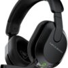 Turtle Beach Stealth 600 Wireless Multiplatform Amplified Gaming Headset for PS5, PS4, PC, & Mobile – Bluetooth, 80-Hr Battery, Noise-Cancelling Flip-to-Mute Mic, 50mm Speakers – Black