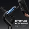 HUANUO FlowLift™ Dual Monitor Stand, Fully Adjustable Gaming Monitor Desk Mount for 13–32″ Computer Screens, Full Motion VESA 75x75/100x100 with C-Clamp & Grommet Base, Each Arm Holds 4.4 to 19.8 lbs