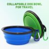 61355L2fy0L._AC_SL1000_.jpg Dog Bowl Pet Collapsible Bowls, 2 Pack for Cats Dogs, Portable Pet Feeding Watering Dish for Walking Parking Traveling with 2 Carabiners (Small, Blue+Green)