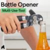 613X9vf6G6L._AC_SL1000_.jpg GORILLA GRIP Heavy Duty Stainless Steel Smooth Edge Manual Can Opener and Bottle Openers, US Designed, Soft Comfortable Handle, Oversized Handheld Turn Knob, Multifunctional Kitchen Tool, Black