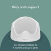 Angelcare Baby Bath Support (Gray) | Ideal for Babies Less Than 6 Months Old