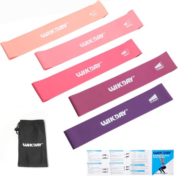 615GIiPu4L._AC_SL1500_.jpg WIKDAY Resistance Bands for Working Out Exercise Loop Bands Workout Bands Set for Men Women Body Stretching, Crossfit Training, Home Workout, Physical Therapy, Booty Legs, Set of 5