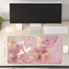6163QfA2iHL._AC_SL1000_.jpg QIYI Large Mouse Pad, Cute Pink Desk Mat for Desktop, Women Girls PU Leather Desk Pad Waterproof Gaming Mousepad, Rose Gold Marble Computer Protector Writing Pad for School Office Home 31.5" x 15.7"
