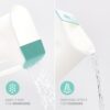 Frida Baby Control The Flow Bath Rinse Cup, Tear Free Rinser to Wash Hair and Body with Easy Grip Handle and Removable Rain Shower, Made in USA