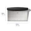 OXO Good Grips Stainless Steel Multi-Purpose Scraper & Chopper, Dough Cutter for Pizza, Bread and Cookie Dough, Multi-Purpose Vegetable Chopper, Dishwasher-Safe Kitchen Essential