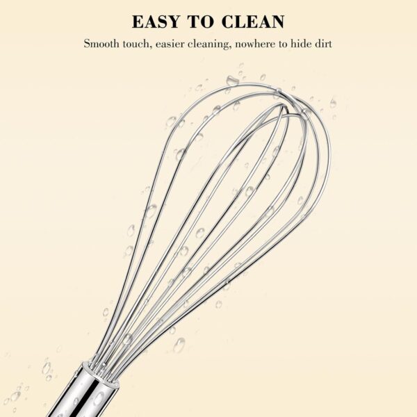 618lH9DBH-L._AC_SL1500_.jpg NileHome Stainless Steel Whisk Set 8" 10" 12" Kitchen Whisk Balloon Whisk Kitchen Wisk Wire Whisks for Cooking, Whisking, Blending, Beating, Stirring-3 Pack…