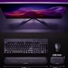 618ogPQk9BL._AC_SL1500_.jpg Vaydeer Wrist Rest for Keyboard and Mouse, Computer Ergonomic Wrist Support Pad, Soft Memory Foam Arm Cushion for Desk, Palm Hand Office Laptop Typing