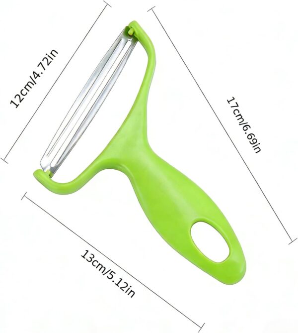 Stainless Steel Vegetable Grater Multi-Purpose Cabbage Slicer & Shredder – Easy Use & Clean Kitchen Tool for Effortless Salad Prep – GREEN