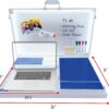 Worky 15-in-1 Home Office Portable Workstation Desk with Built-in Storage, 3.5" D x 26" W x 16.5" H, 14 Lbs, White