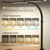 61Cd5vrA0CL._AC_SL1500_.jpg ONEMIX 42" LED Desk Lamp with Clamp, Architect Desk Light with Remote, Adjustable 4-Segment Bar, 1800LM Bright, Eye-Caring Desk Lamp for Home Office, Reading, Study, Dual Monitors, Workbench(Black)
