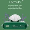 Earth Rated Dog Wipes, Hypoallergenic, 3-in-1 Cleaning and Hydrating, for Grooming Paws, Body and Butt, Lavender Scented, 100 Count