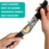 Garlic Press Set – Heavy Duty Rust-Resistant Garlic Crusher & Mincer with Ergonomic Handles, Easy Squeeze Manual Garlic Press, Cleaning Brush & Silicone Peeler, Large Chamber Kitchen Tool