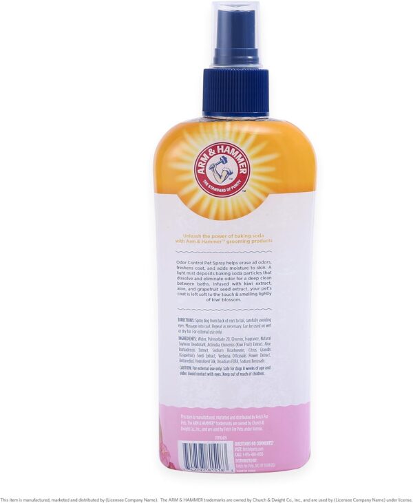 61EfHmy6WOL._AC_SL1500_.jpg Arm & Hammer for Pets Super Deodorizing Dog Spray with Baking Soda for Odor Control, Freshens Coat Between Baths, pH Balanced Formula for Dogs, 8 Fl Oz