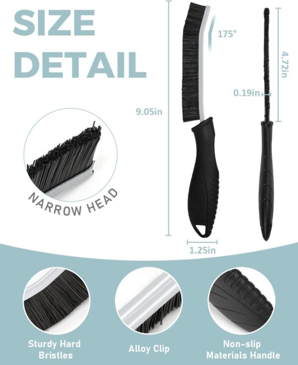61F3kmFgjJL._AC_SL1500_.jpg SXhyf Crevice Cleaning Brush - Grout Scrub Brush, House Cleaning Supplies, Gap Cleaning Tools, Home Essentials, Gifts for Women Men, Hard Bristle Crevice Cleaner Brush for Household Use, Bathroom