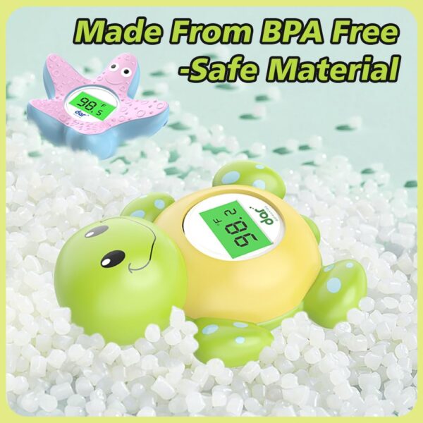 61F3uykhhUL._SL1000_.jpg Baby Bath Thermometer, Digital Water Temperature Thermometers with 3 Color Backlit and Temperature Warning, Safety Bath Tube Thermometers Floating Toy for Infant, Toddler