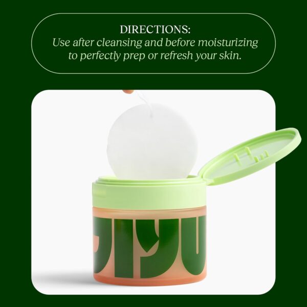 61FkmcIsQCL._SL1500_.jpg JiYu Toning Polish Pads - Korean Skincare for Dark Spots, Wrinkles & Dull Skin - Hydrating Facial Treatment with Snail Mucin, Niacinamide, Peptides & Centella - 100 Count