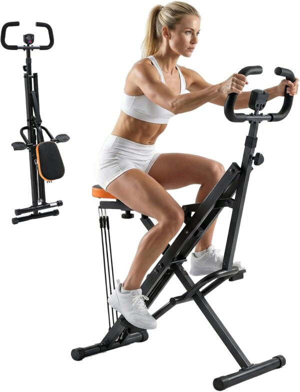 61G3Q1thVL._AC_SL1500_.jpg Simple Deluxe Squat Machine, 2 in 1 Squat Rowing Machine, Adjustable Resistance & 330LB Weight Capacity, Foldable Home Exercise Equipment, Glute& Leg Trainer Machine