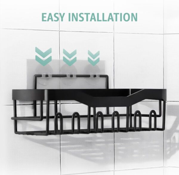 61GTZlghL._AC_SL1500_.jpg GD Adhesive Shower Caddy 5 Pack – Rustproof Stainless Steel No-Drill Bathroom Organizer Shelves with Large Capacity, Waterproof Storage Racks for Shower, Kitchen, Dorm, Apartment, and Home