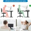 gianotter Computer Monitor Stand Riser, Desk Organizers and Accessories with Drawer, Office Desk Accessories & Workspace Desktop Organizers Storage for Printer Stand (Black)
