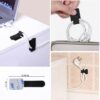 61Igu2Xr7vL._AC_SL1500_.jpg N NOROCME 192 PCS Cable Management Kit 4 Wire Organizer Sleeve,11 Cable Holder,35Cord Clips 10+2 Roll Cable Organizer Straps and 100 Fastening Cable Ties for Computer TV Under Desk, black,clear