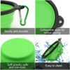 61KHB-1AJuL._AC_SL1000_.jpg Dog Bowl Pet Collapsible Bowls, 2 Pack for Cats Dogs, Portable Pet Feeding Watering Dish for Walking Parking Traveling with 2 Carabiners (Small, Blue+Green)