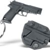 Blade-Tech Mini Pistol Shaped Keychain with Holster and Belt Clip Holsters